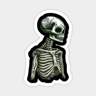 Rare alien skeleton from outer space with beautiful anatomy beautiful bones in a beautiful t-shirt Magnet