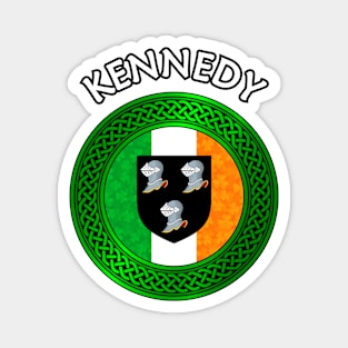 Irish Flag Shamrock Celtic Knot - Kennedy Magnet