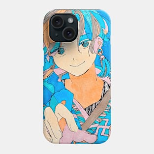 Blue chrysanthemum Phone Case