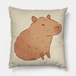 capybara illustration Pillow
