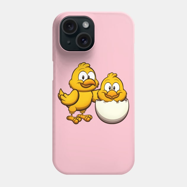 Cute Little Chicks Phone Case by TheMaskedTooner