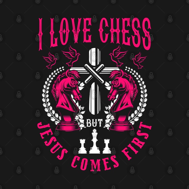 Chess Club Chess Merch Christian Jesus Chess by IngeniousMerch