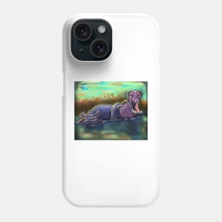 hippopotamus Phone Case