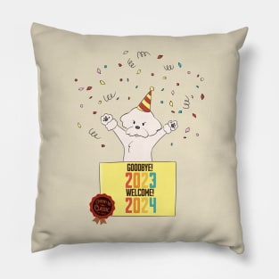 Goodbye 2023 Welcome 2024 Pillow