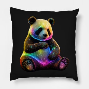 Mystical Cosmic Panda Pillow