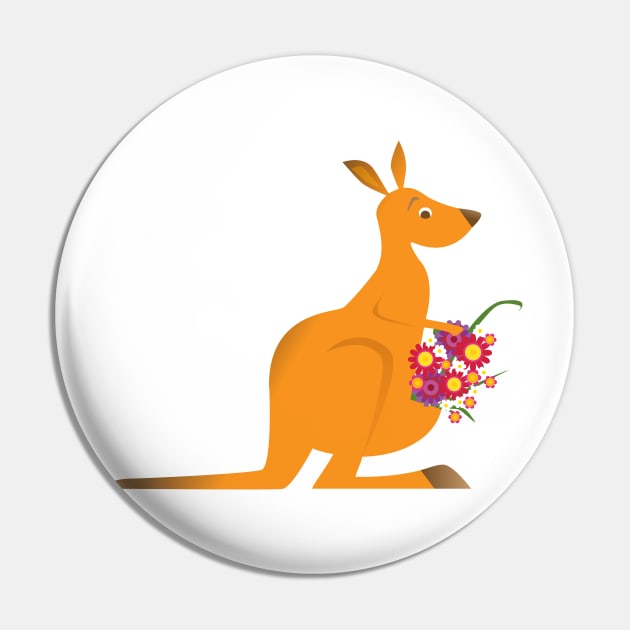 Kangaroo misses you Pin by VrijFormaat