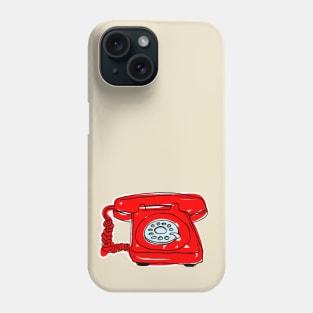 red telephone Phone Case