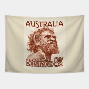 Australian Aborigine Postage Stamp Tapestry