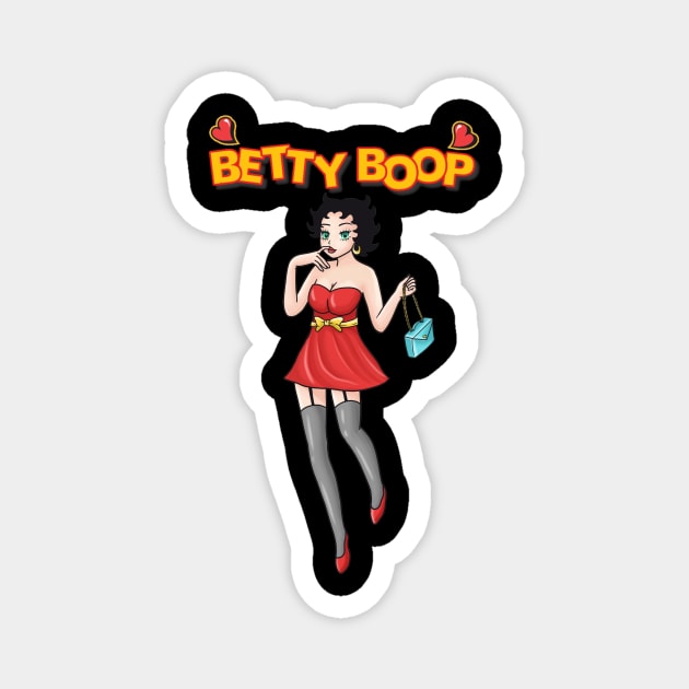 Betty boop Magnet by TOXICART