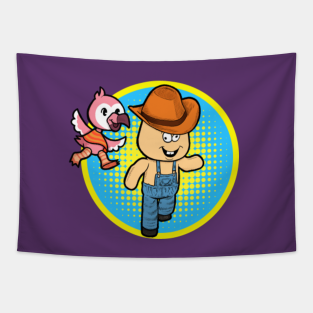 Flamingo Roblox Tapestries Teepublic
