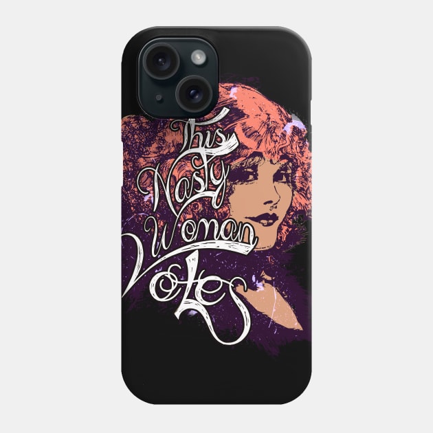 This Nasty Woman Votes Retro Vintage Phone Case by Glass Table Designs