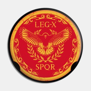 Legio X Equestris Roman Legionary Emblem Pin