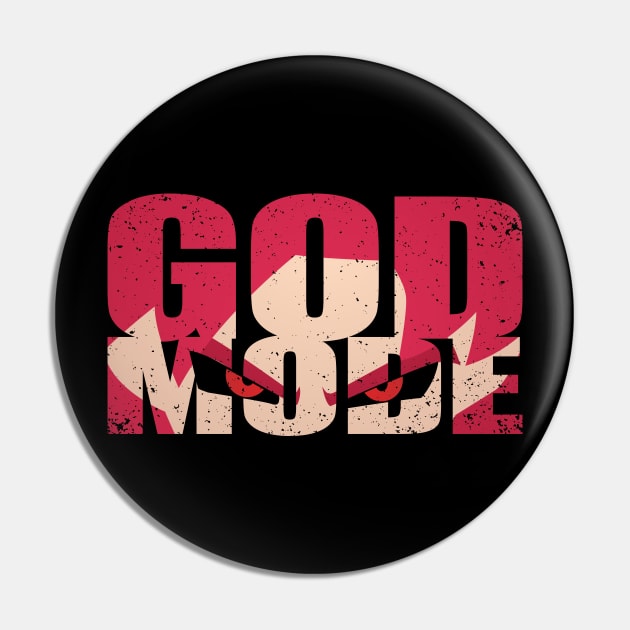 God Mode Pin by tyleraldridgedesign