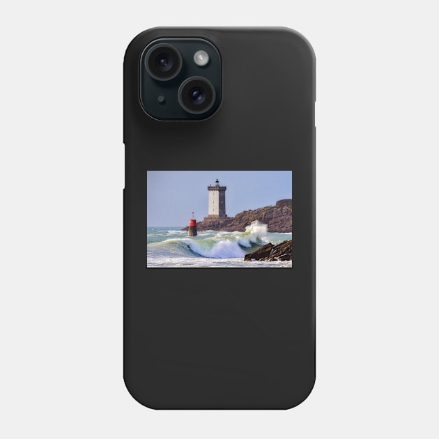 Kermorvan and the breaking wave Phone Case by rollier