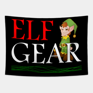 Elf Gear Christmas Tapestry