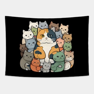 The Cat World - Colorful Cat Kitten Lover Tapestry