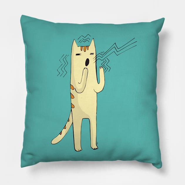 shout! shout! Pillow by CaraGiannone
