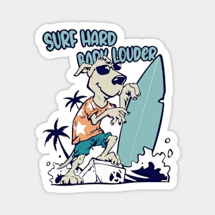 Dog surf 96013 Magnet