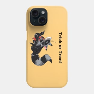 Double Masked Trick or Treater (With Text) Phone Case