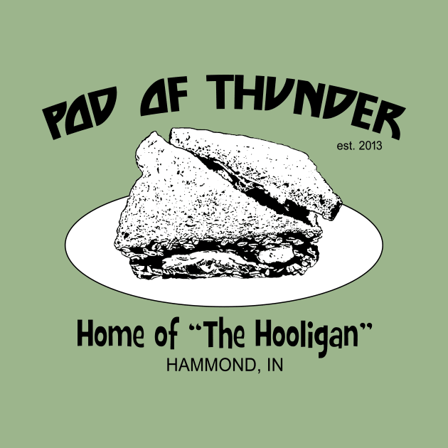 Pod of Thunder Hooligan Sandwich Light T-Shirt by Pod of Thunder