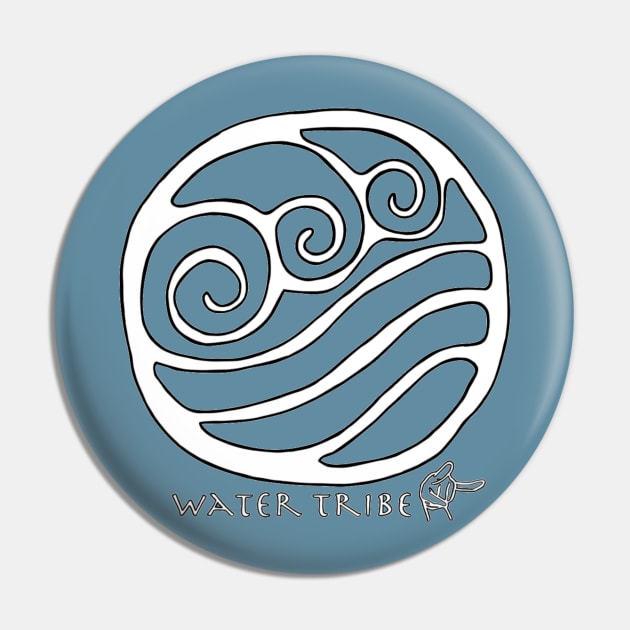 Water Tribe tshirt Pin by haughtdamn