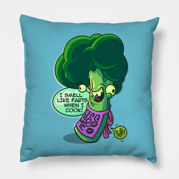 Broccoli Farts Pillow by ArtisticDyslexia