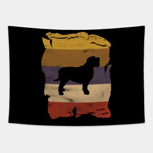 Otterhound Distressed Vintage Retro Silhouette Tapestry