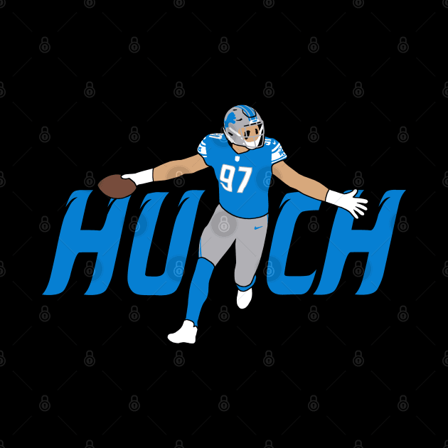 Hutch 97, Detroit Football design by FanSwagUnltd