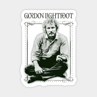 Gordon Lightfoot == Retro Style Fan Design Magnet