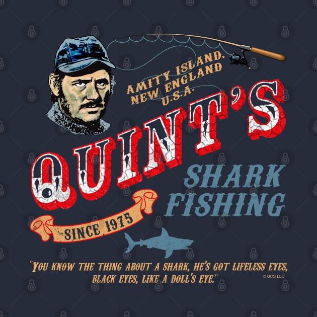 Quint's Shark Fishing Wood (Universal © UCS LLC) by Alema Art