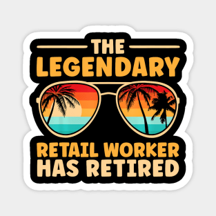 Retired Retail Worker Retirement Magnet