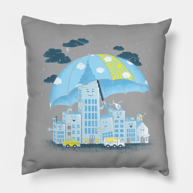 Kindscraper Pillow by Made With Awesome