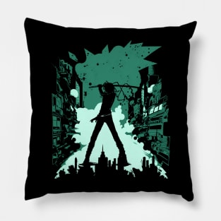 Vintage Retro Urban Fantasy Movie Characters Pillow