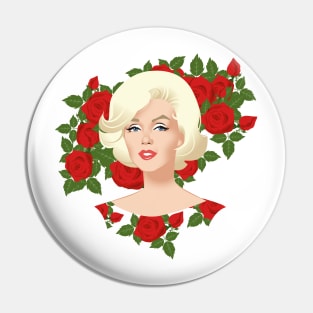 Marilyn Roses Pin