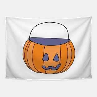 Trick or Treat Jack O'Lantern Halloween Basket Tapestry