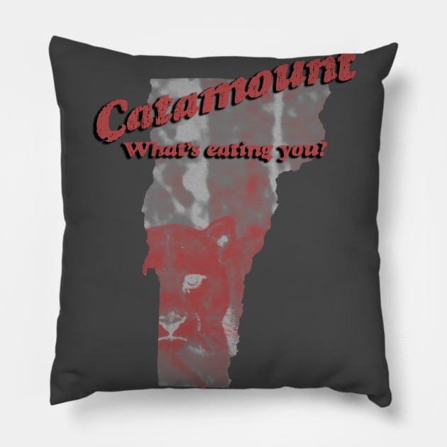 Catamount: What's Eating You? Pillow by Witchever Path