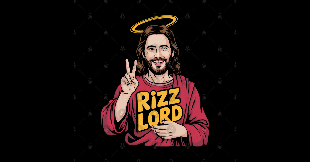 Rizz Lord Funny Jesus Peace Meme - Jesus Quote - Sticker | TeePublic