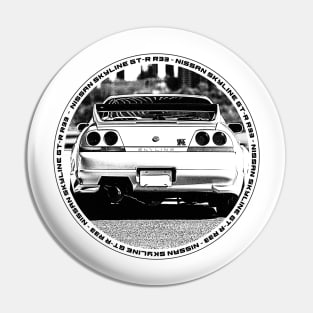 NISSAN SKYLINE GT-R R33 Black 'N White 4 Pin