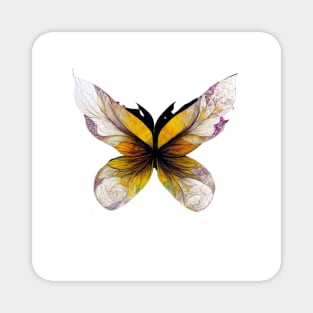 butterfly, mandala, purple, pink, black, blue, green, yellow, gold, silver, white, rose, freesia Magnet