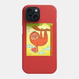 Valentine for Sloth Phone Case