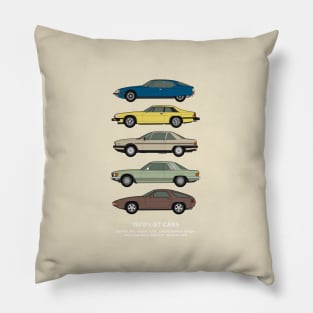 1970's GT classic cars Pillow