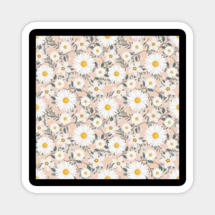 Sunflower Seamless Pattern Magnet