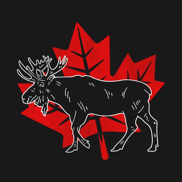 Canada Flag Maple Leaf by funkyteesfunny