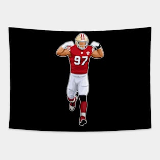 Nick Bosa #97 Power Strength Tapestry