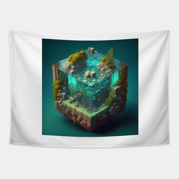 My small worlds : Underwater 2 Tapestry by Lagavulin01