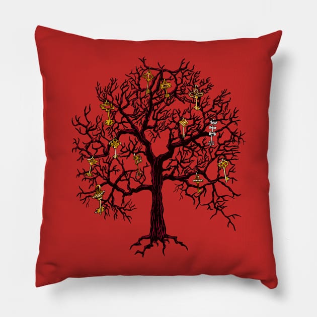 Tree of keys Pillow by HelenaCooper