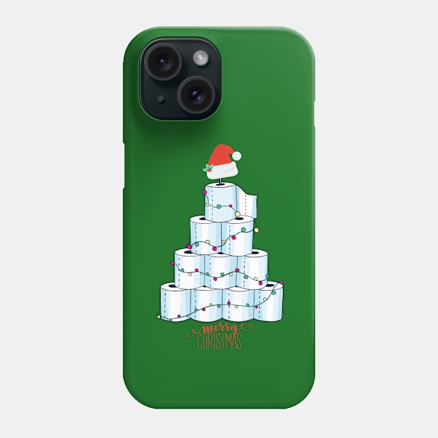 Toilet Paper Christmas Tree 2020 Phone Case by NiftyGiggles