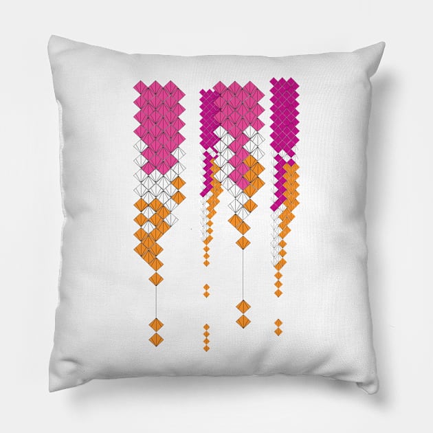 Falling Squares Pillow by AMDesigns