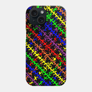 Rainbow Criss Cross Phone Case