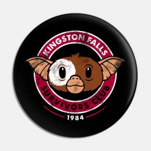 Kingston Falls Survivors Club - Gremlins - Retro Distressed Pin